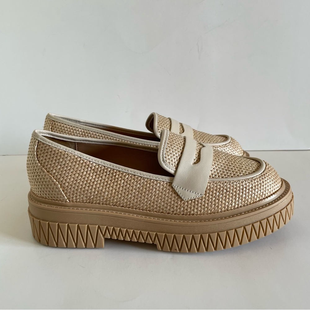 Schutz Viola Weekend Cream Loafers Size 8.5 - Picture 6 of 13
